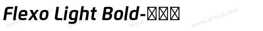 Flexo Light Bold字体转换